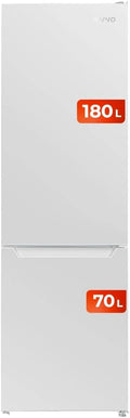 EVVO Frigor¨ªfico Combi No Frost, 250L, Motor Inverter, 54cm Ancho, Smart ECO, Multi Air Flow, LED Interior, Panel T¨¢ctil