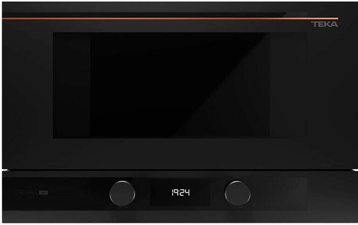 Microondas Integrado TEKA 22L, Grill, 5 Niveles, 850W, Acero Inoxidable Negro
