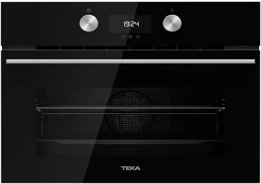 Teka HLC 8400 - Horno compacto multifunci¨®n 45 cm, edici¨®n Urban Colors, limpieza HydroClean PRO, 9 funciones, cristal negro