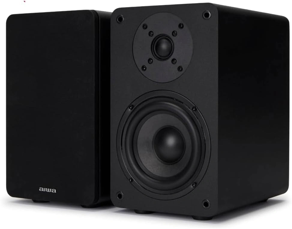 Aiwa SP-A100 Altavoces Pasivos de Estanter¨ªa Hi-Fi de 2 V¨ªas, 150W, Woofer 5.25", Negro