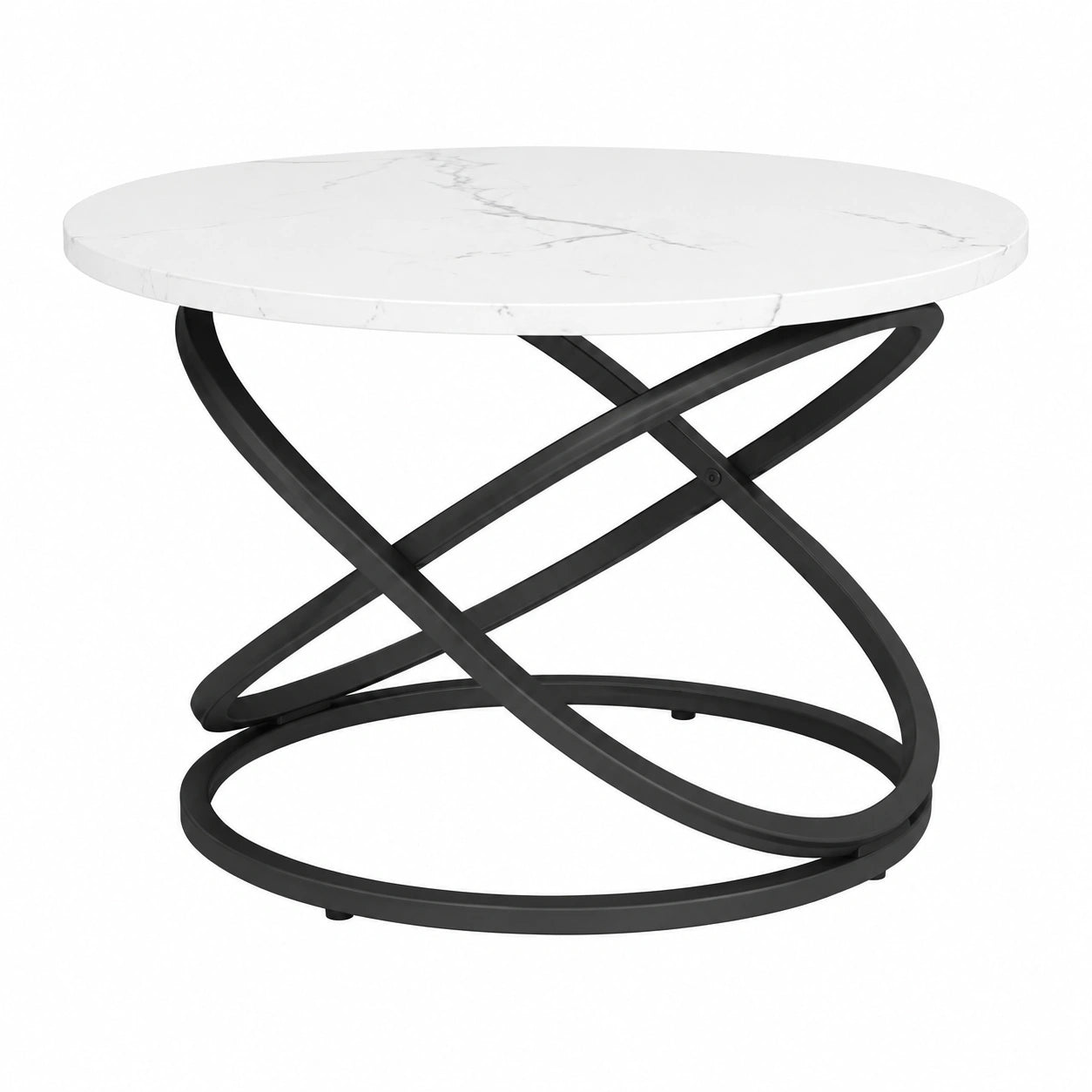 Mesa de Centro Moderna Calgary, Blanca, 79.5 x 46 cm con Espacio de Almacenaje