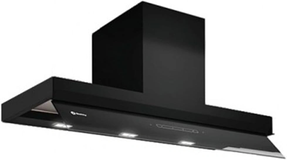 Campana Extractora Balay Negra de 90 cm, 4 Niveles de Potencia, Instalaci¨®n Sencilla y Recirculaci¨®n