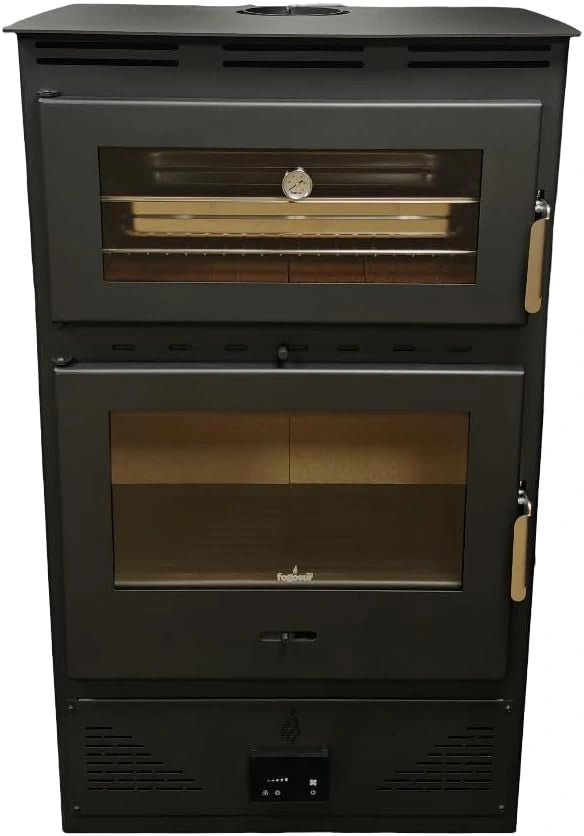 Estufa de Le?a Multifuncional 13,4 kW con Horno Refractario y Control Digital