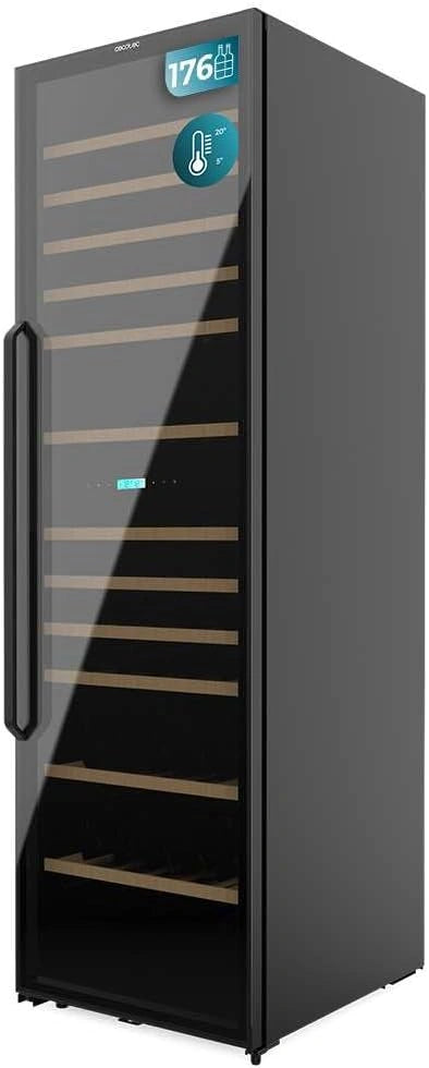 Vinoteca Cecotec 176 Botellas GrandSommelier Duo, Control Dual, Protecci¨®n UV