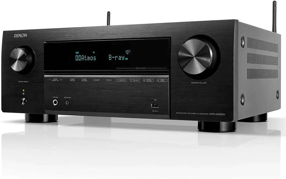 Receptor AV Denon AVR-X2800H, 7.2 Canales, Sonido Envolvente