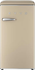 Frigor¨ªfico Mini Retro EVVO 84L + Congelador 11L, Dise?o Vintage, Bajo Consumo, Silencioso, Control de Temperatura