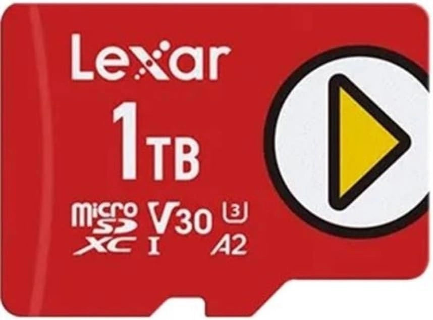 Lexar Play 1TB MicroSDXC, Clase 10 U3 V30 A2, 4K, 205MB/s Lectura, 140MB/s Escritura, Nintendo-Switch, Steam Deck, ASUS ROG Ally