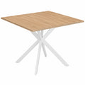 Mesa de Comedor Alix para 8 Personas, Diseño Elegante, Madera y Blanco, 110 cm