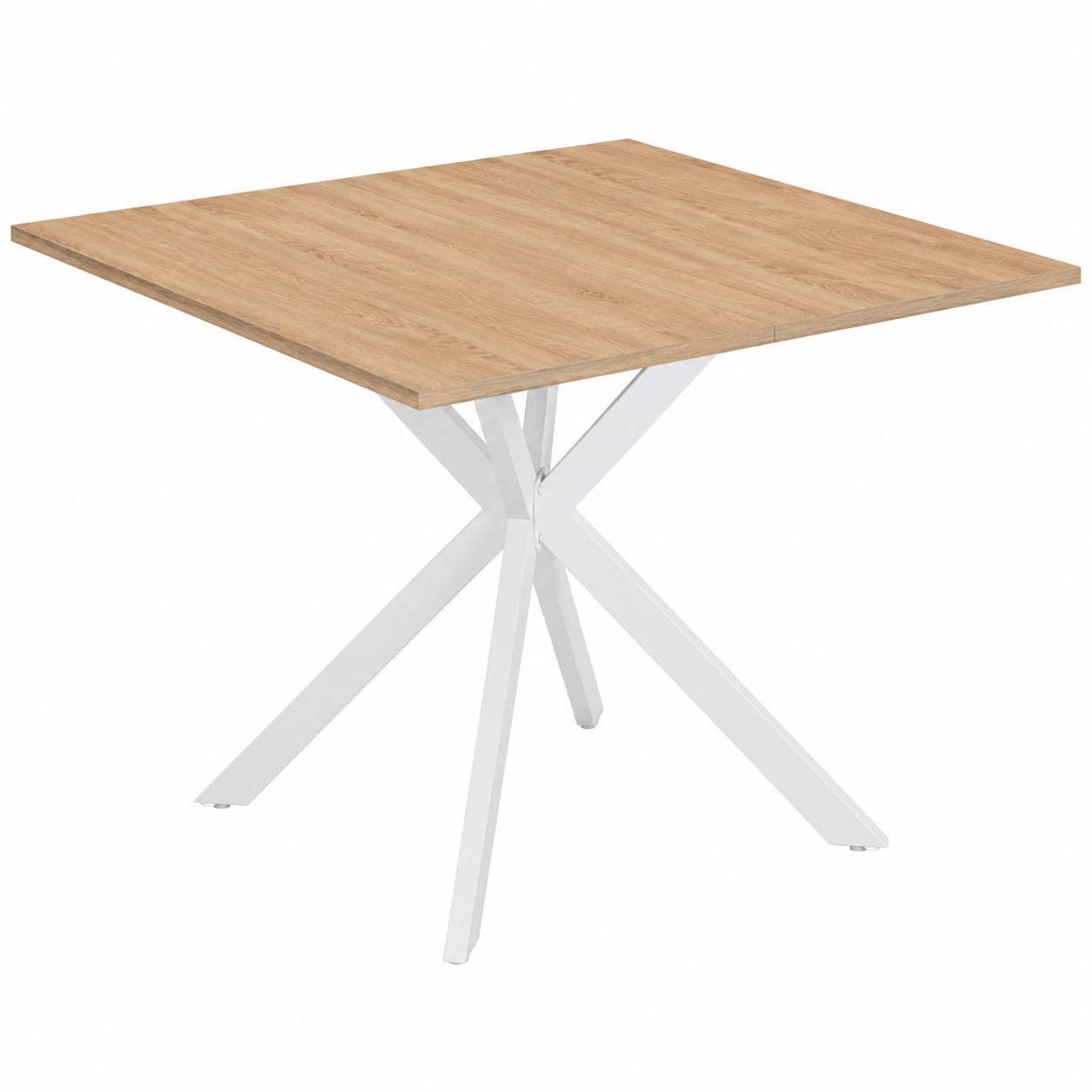 Mesa de Comedor Alix para 8 Personas, Diseño Elegante, Madera y Blanco, 110 cm