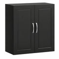 Armario de Pared Impermeable SoBuy Negro con Estantes Ajustables para Baño, Cocina o Lavadero 60x30x60 cm