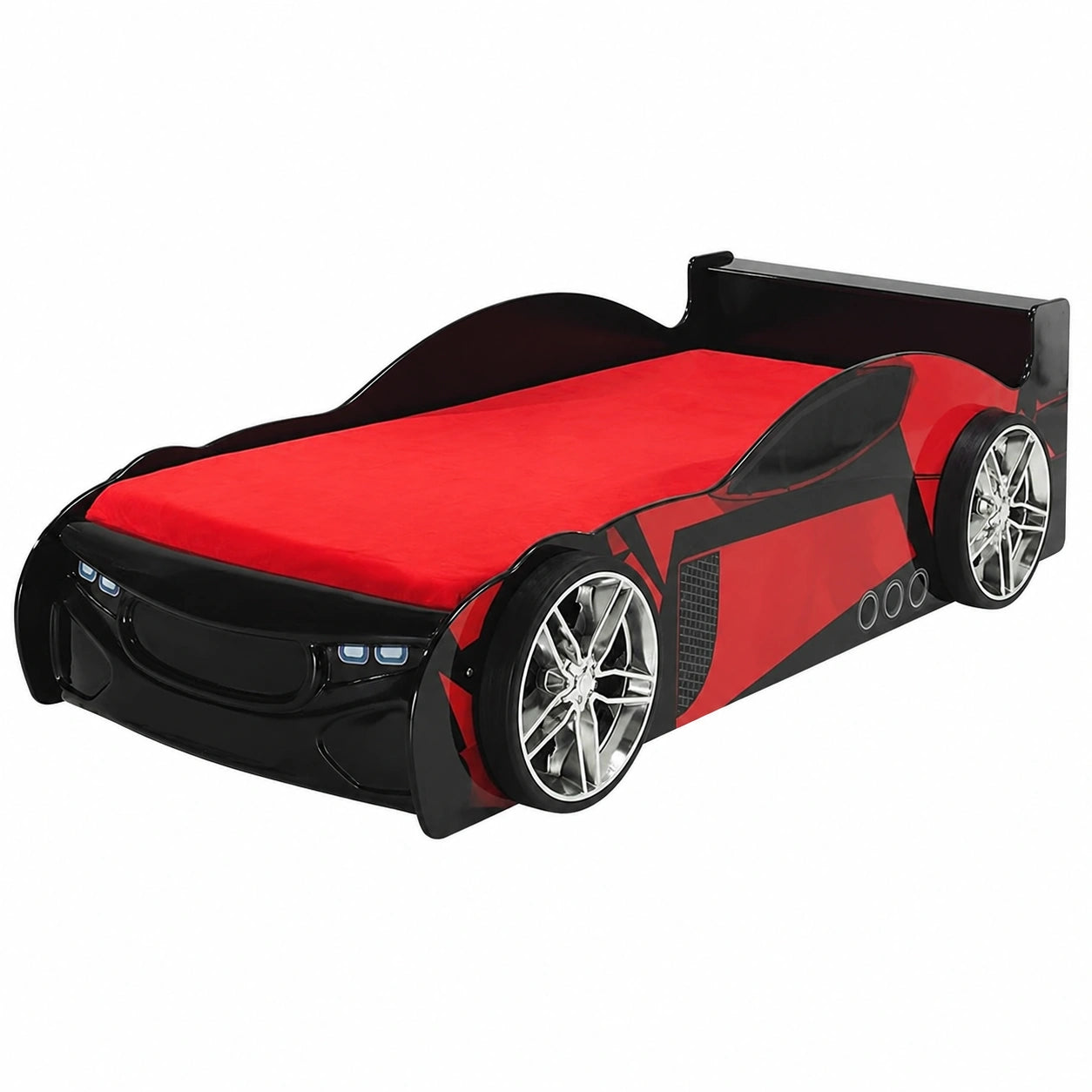Cama Infantil Vipack SCMRX200 Negro/Rojo 90x200 cm