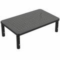 Soporte Ergonómico Ajustable para Monitor, Ordenador y Impresora, 20 kg, Negro