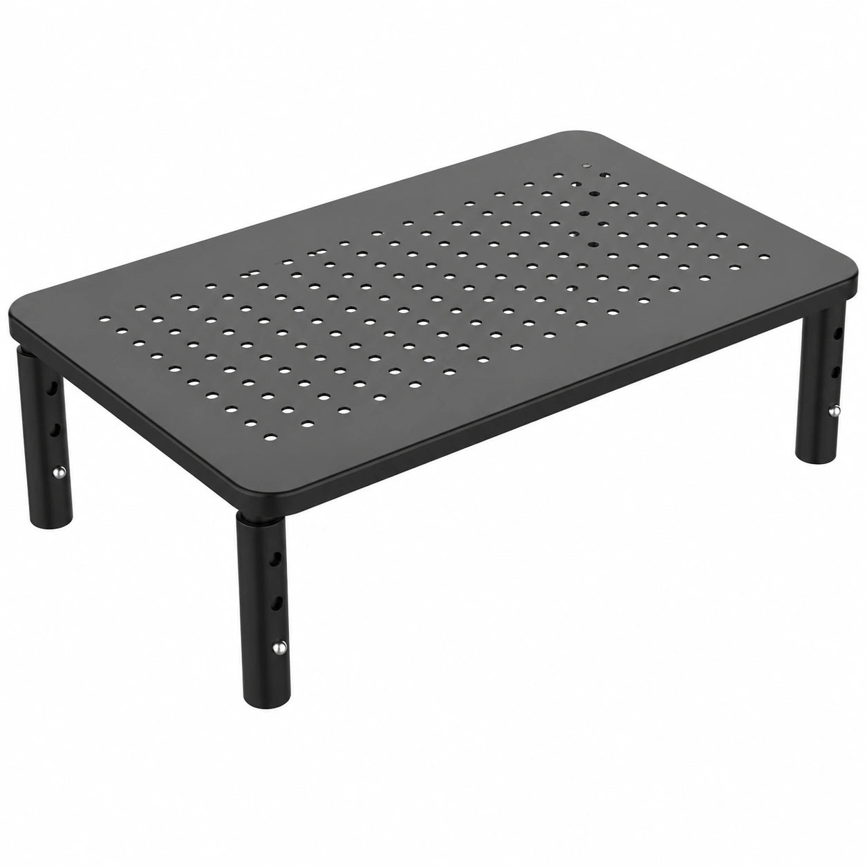 Soporte Ergonómico Ajustable para Monitor, Ordenador y Impresora, 20 kg, Negro