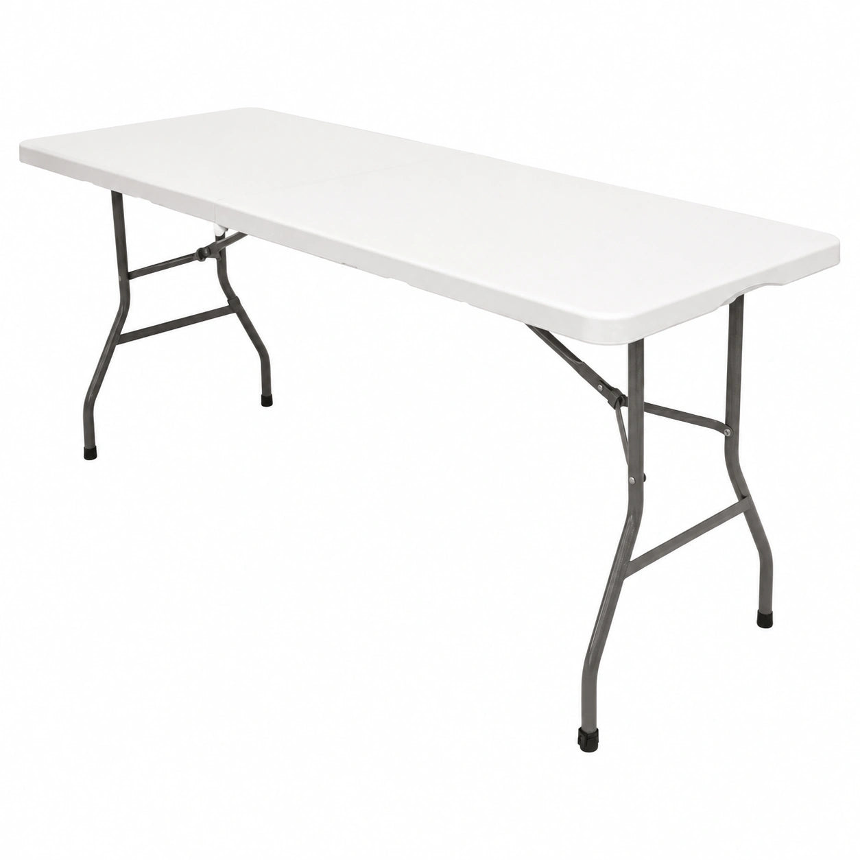 Mesa plegable de resina HDPE 152 cm para 6 personas, uso interior/exterior