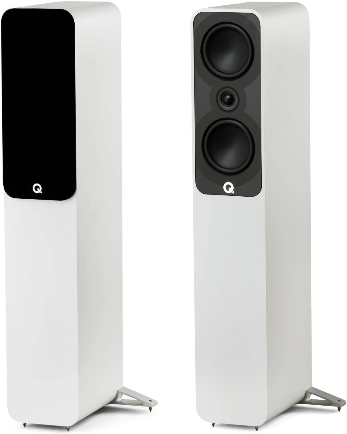 Q Acoustics 5040 - Altavoces de Suelo de Alta Fidelidad en Blanco Satinado