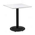 Mesa de Jardín Blumfeldt Patras Pearl - Mármol, Hierro Fundido, Uso Interior/Exterior, Resistente Clima, 60x72x60 cm, Blanca