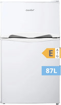 Minibar Comfee 87L, Luz Interior, Estantes Ajustables, Termostato, Puerta Reversible, Blanco