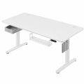 Escritorio Eléctrico Ajustable 180x80cm con Cajón y USB, Blanco