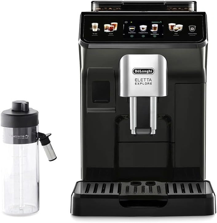 M¨¢quina de Caf¨¦ Autom¨¢tica De'Longhi Eletta Explore, Brew Fr¨ªo y Caliente, Pantalla T¨¢ctil