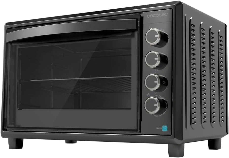 Horno Sobremesa 60L Cecotec Bake&Toast 6090 Black Gyro, 2200W, Luz y 12 Funciones