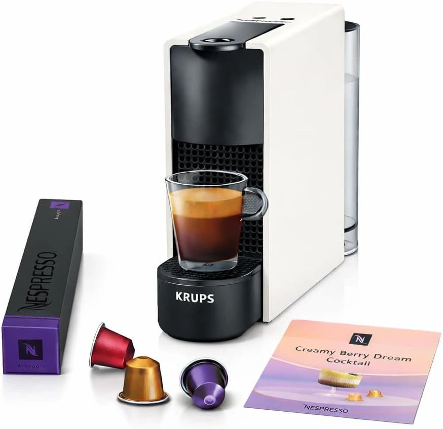 KRUPS Nespresso Essenza Mini, Cafetera Compacta, Ligera y F¨¢cil de Usar, Color Blanco