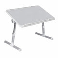 Mesa Plegable Ajustable para Ordenador con Soporte para Tablet, 60x40 cm