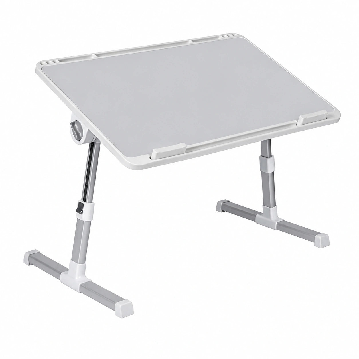 Mesa Plegable Ajustable para Ordenador con Soporte para Tablet, 60x40 cm