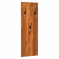 Conjunto de Percheros de Pared de Madera de Acacia para Entrada y Pasillo, 36x3x110 cm