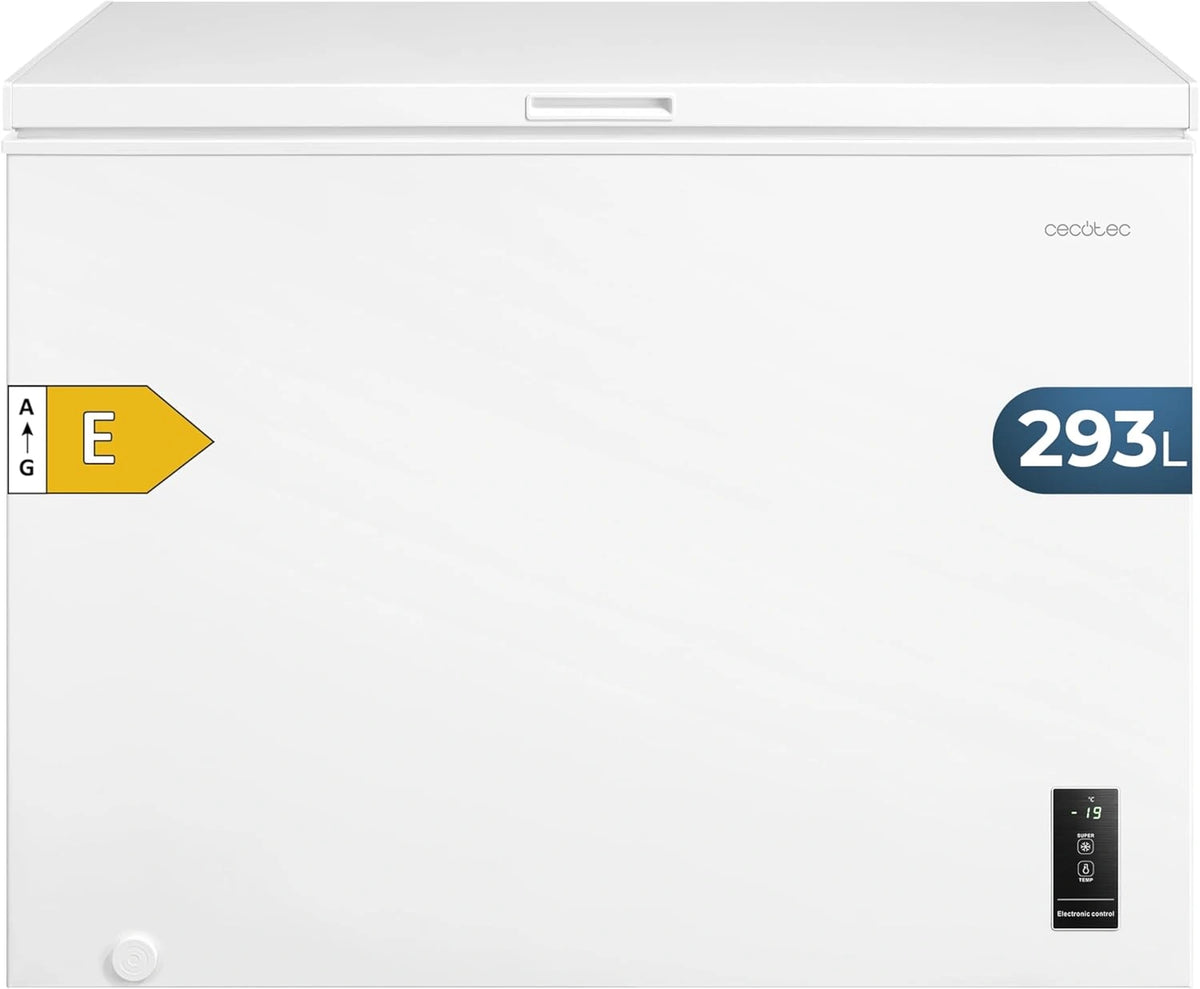 Congelador Horizontal Cecotec 293L Eficiencia Energ¨¦tica, LED, UltraContact, Funci¨®n Dual, Fast Freezing