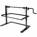Soporte para Barbacoas con Manivela Ajustable de Hierro Forjado 78x42x43 cm