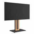 Soporte de TV FITUEYES de Madera de Haya para Pantallas de 32 a 65 Pulgadas, Altura Ajustable y Rotación