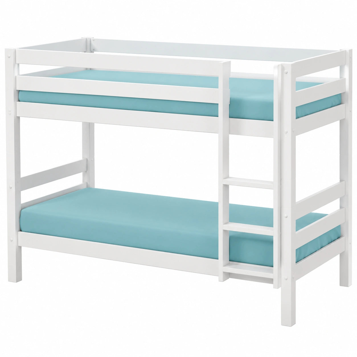 Cama Alta Vipack de Pino Macizo, 210x140x105 cm, Blanco