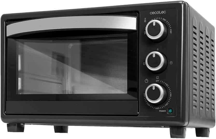 Cecotec Horno Sobremesa 23L 1500W, Doble Cristal y Temporizador