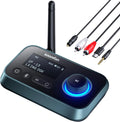 Adaptador Bluetooth 5.3 SOOMFON con Pantalla LCD, 3 en 1 para TV, Auriculares y Altavoces