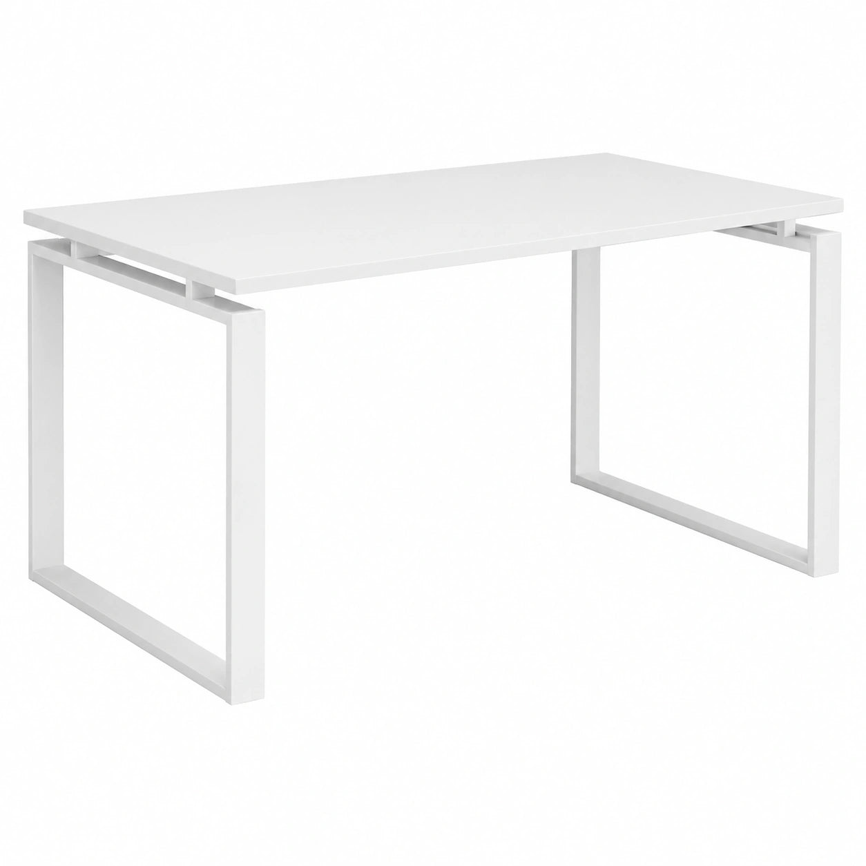 Mesa de Oficina Profesional de Melamina Blanca 140x60 cm
