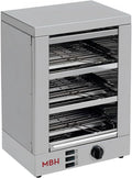 Tostadora El¨¦ctrica de 3 Pisos INOX con Temporizador para Hosteler¨ªa - Horno Industrial para Pan