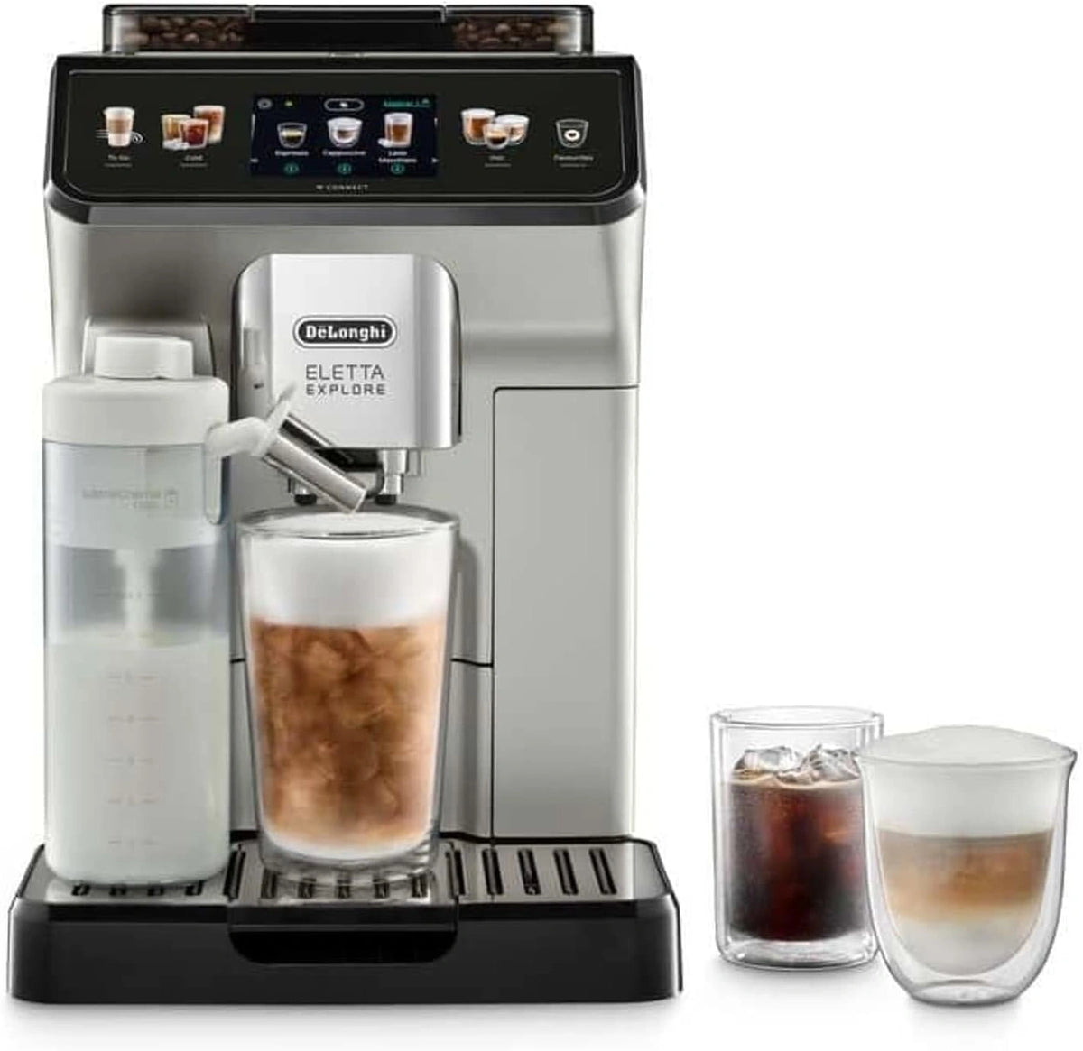 De'Longhi Eletta Explore ECAM450.65.S, Cafetera Autom¨¢tica con LatteCrema y Pantalla T¨¢ctil