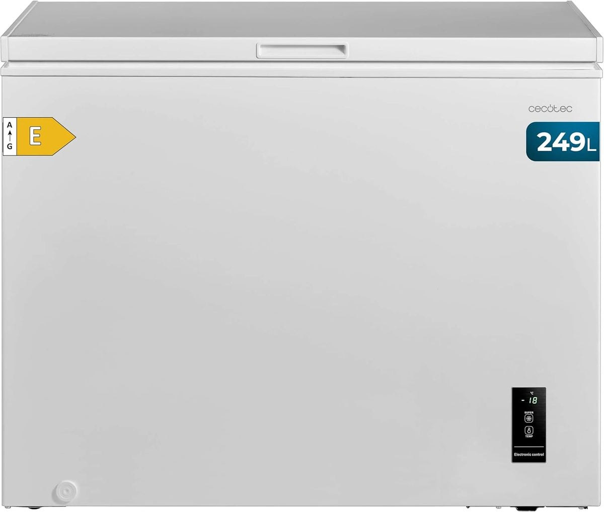 Congelador Horizontal Cecotec 249L Eficiencia Energ¨¦tica Alta, LED Electr¨®nico, Funci¨®n Dual, Congelaci¨®n R¨¢pida, Dise?o Compacto