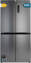 Frigor¨ªfico 4 Puertas Inoxidable No Frost, 503L, Cecotec Bolero CoolMarket 4D