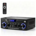 Amplificador Bluetooth Est¨¦reo 2.0, 50Wx2 RMS, 600W M¨¢x, FM, Micr¨®fono y USB