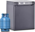 Refrigerador Trivalente 60L para Camper, 12V/220V y Gas Butano, Silencioso, Color Negro
