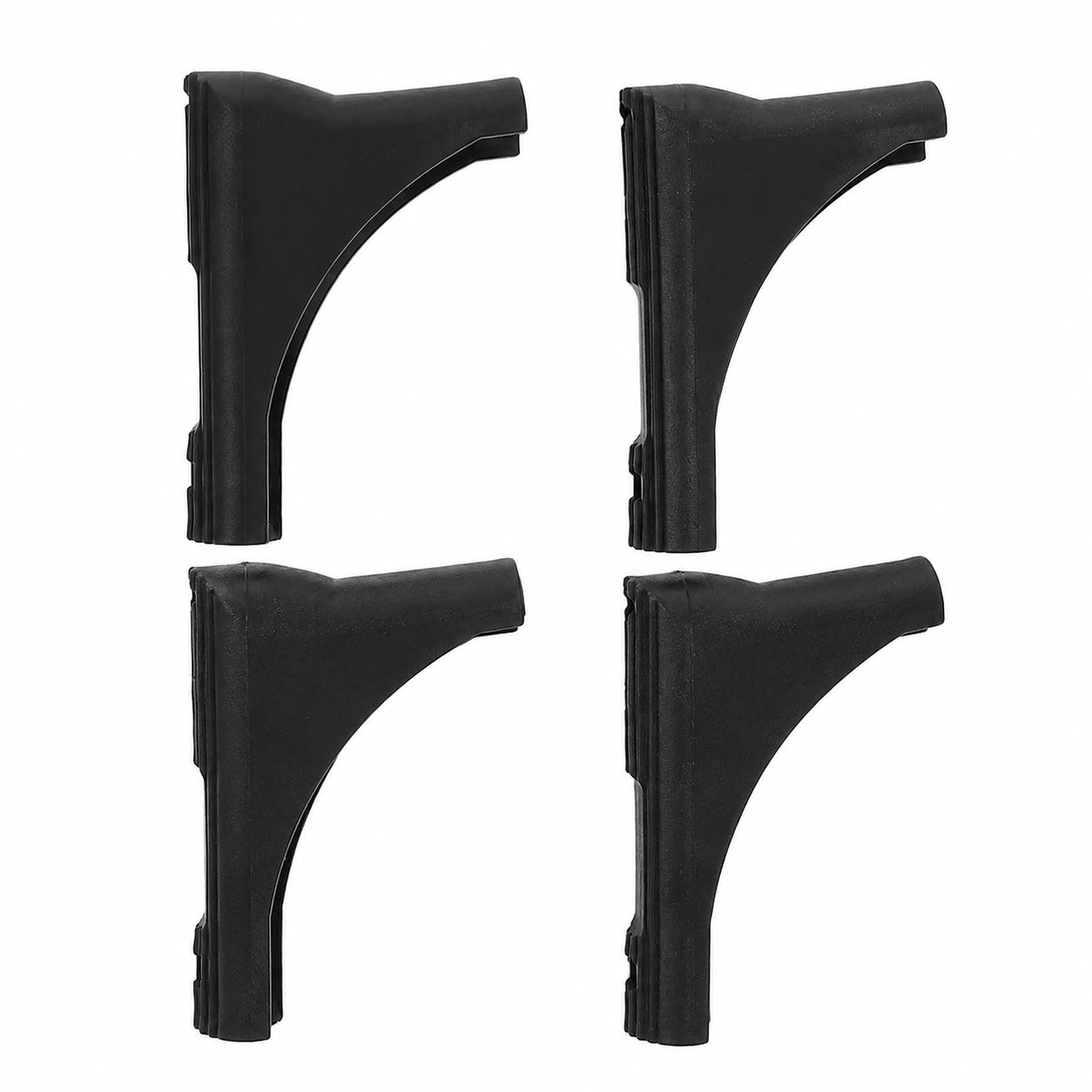 Protectores de Patas para Suelos de Madera, Set de 4 Almohadillas Antideslizantes de Plástico Negro para Tendedero