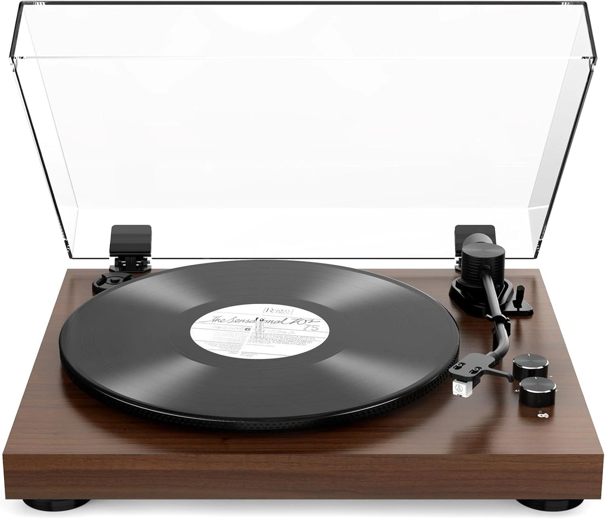 Tocadiscos de vinilo Bluetooth con 2 velocidades y cartucho magn¨¦tico