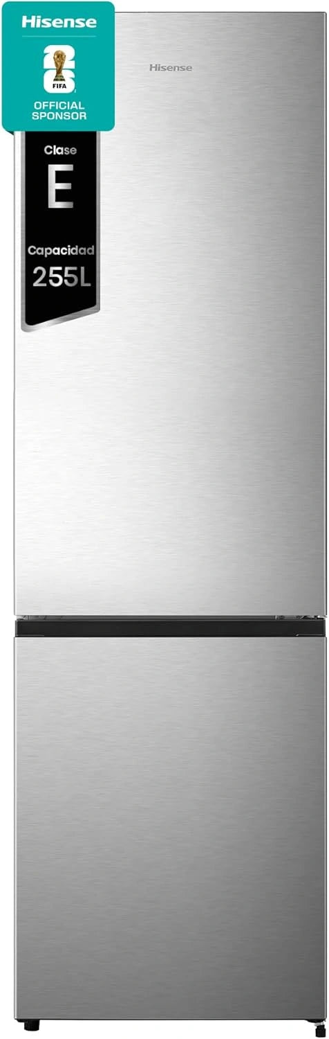 Hisense RB329N4ACE - Frigor¨ªfico Combi Libre, No Frost, Multiflujo, Inox, 180 cm, 255 L