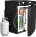 SMETA Frigor¨ªfico a Gas de 40L, 12V/230V para Autocaravana y Camping, Nevera Silenciosa, Negro