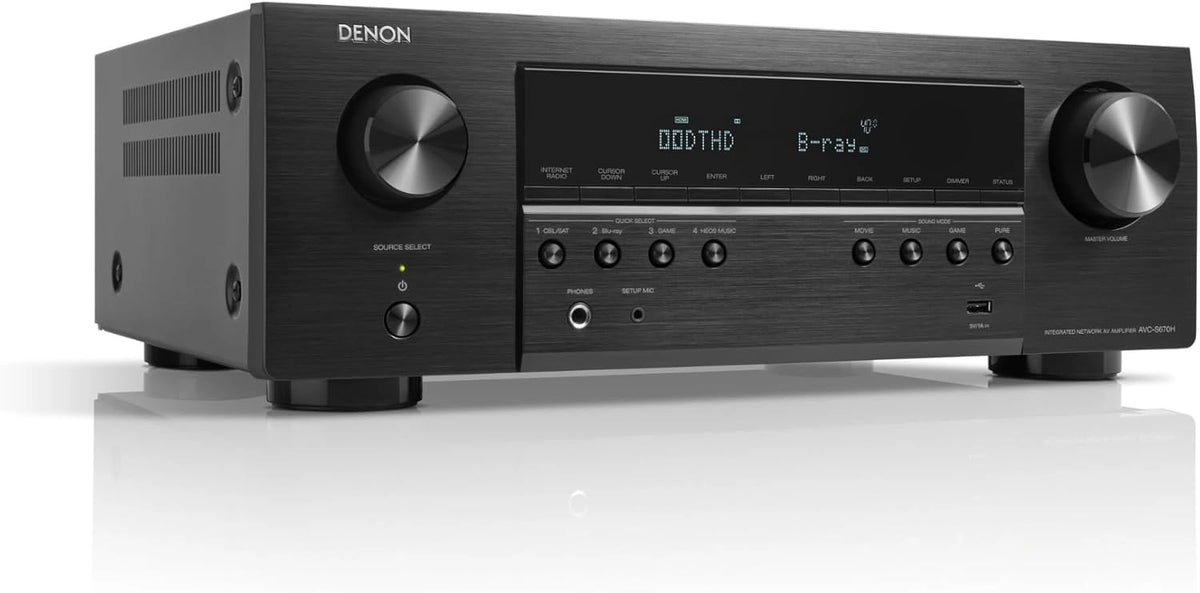 Receptor AV Denon 5.2 Canales Dolby Surround, 8K, Bluetooth, Wi-Fi, AirPlay 2, HEOS, Alexa