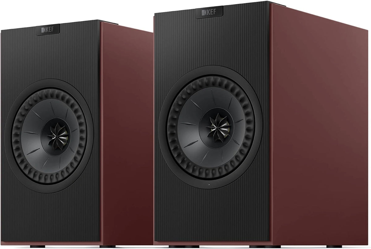 Altavoces de Estanter¨ªa Inal¨¢mbricos KEF Coda W Hi-Fi - Borgo?a Vintage, Bluetooth 5.4 aptX Lossless