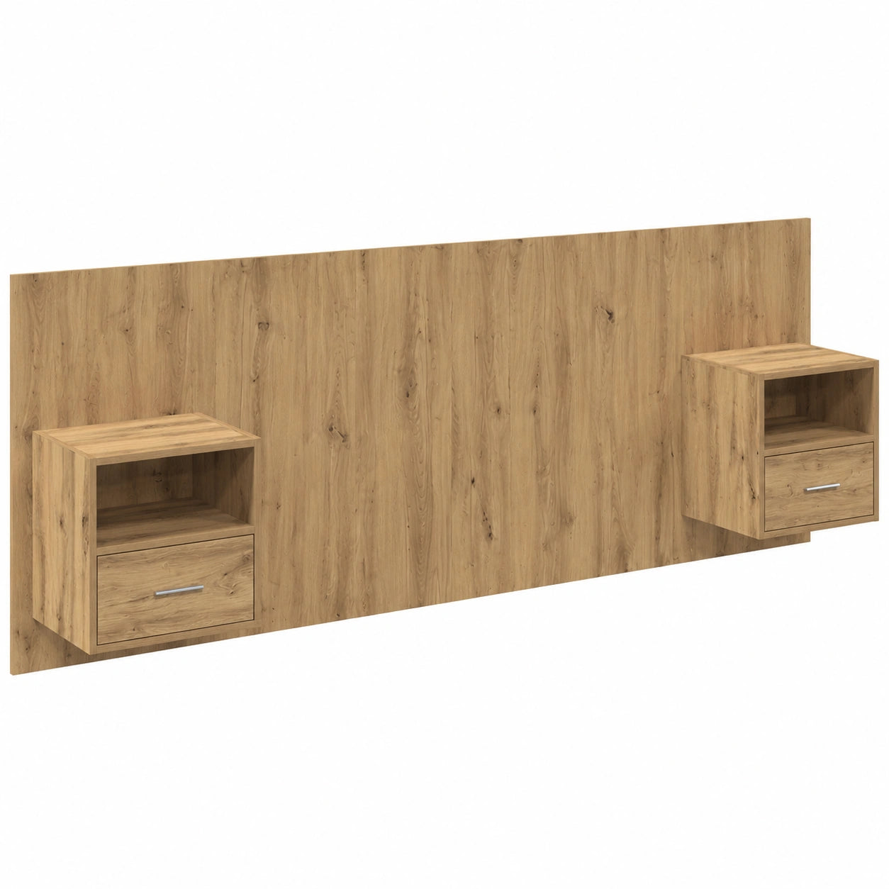 Cabecero Modular con LEDs, Roble Artesanal, Diseño Moderno para Dormitorio