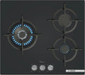 Bosch Placa de Gas Serie 6 con 3 Quemadores y Sistema FlameSelect en Negro