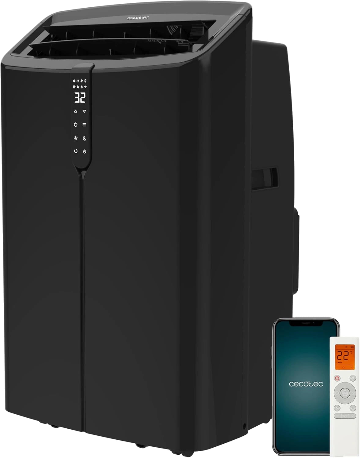 Cecotec Climatizador Port¨¢til 12000BTU con Calefacci¨®n y WiFi, Control T¨¢ctil, 5 Modos para 28-30m2